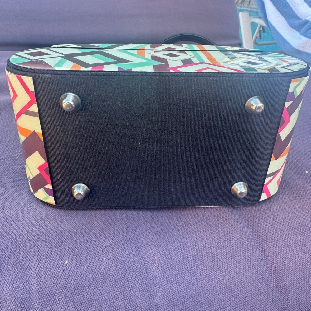 Geometric Multicolor Handbag Jewelry box - Picture 6 of 6